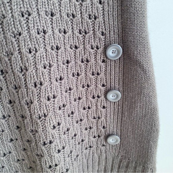 Zamba NWOT Womens Short Sleeve Tunic/Mini Dress Knit Sweater, Brown/Gray, Size 2 - Picture 6 of 9